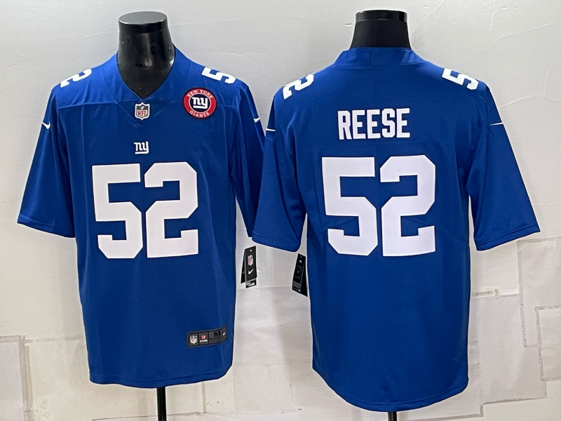 Men New York Giants #52 Reese blue Nike 2026 NFL Game Jersey 0930005